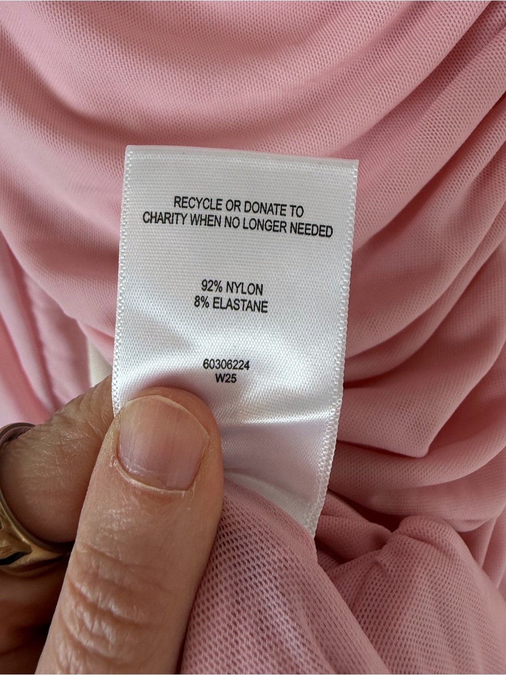 Witchery Gathered Front Long Sleeve Top Ruched Pink Size XS - Picture 7 of 7